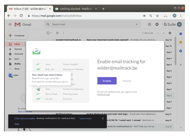 Enable Mailtrack